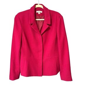 Coldwater Creek Women's Vibrant Pink Blazer Jacket Super Soft Sz 10-12 (M)